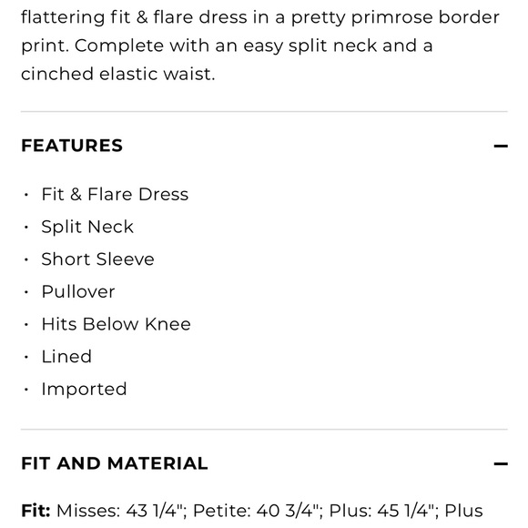 TALBOTS VOILE FIT & FLARE DRESS - PRETTY PRIMROSE - Picture 9 of 9